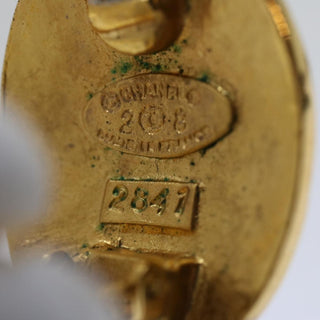 Chanel CC Hoop Clip-On Earrings Metal