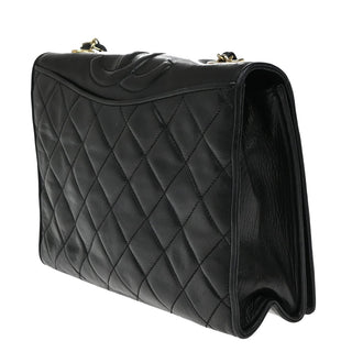 Chanel Vintage CC Full Flap Bag Quilted Lambskin
