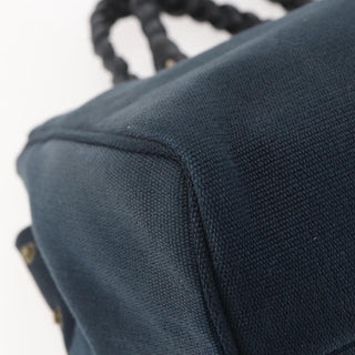 Bottega Veneta Braided Handle Open Tote Bag Canvas with Leather