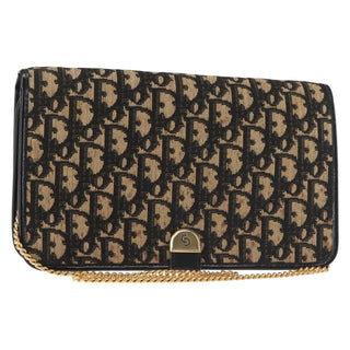 Christian Dior Vintage Trotter Shoulder Bag Canvas
