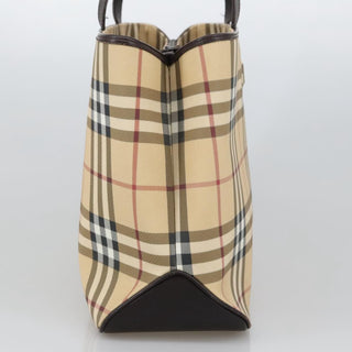 Burberry Top Handle Tote Haymarket Coated Canvas