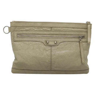 Balenciaga Classic City Clip Pouch Leather