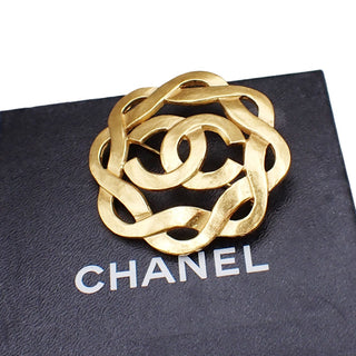 Chanel Vintage CC Logo Brooch Metal