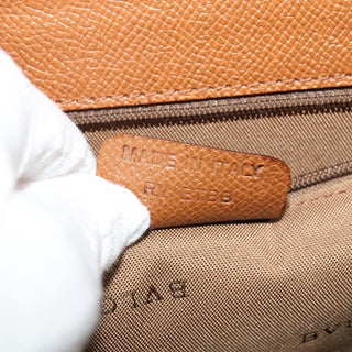 Bvlgari Turnlock Flap Convertible Top Handle Leather