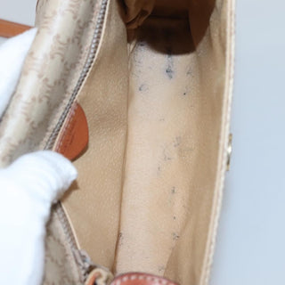 Celine Vintage Macadam Shoulder Bag Canvas and Leather