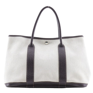 Hermes Garden Party Tote Toile and Leather