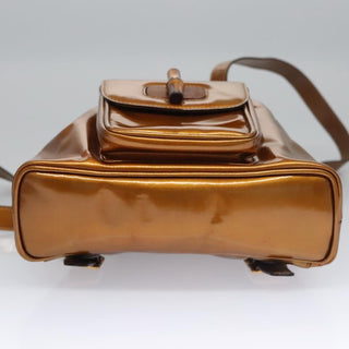 Gucci Vintage Bamboo Backpack Patent