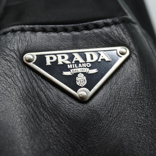 Prada Zip Hobo Tessuto with Leather