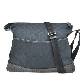Gucci Zip Messenger Bag GG Denim