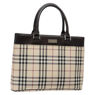 Burberry Nova Check Tote Canvas and Leather