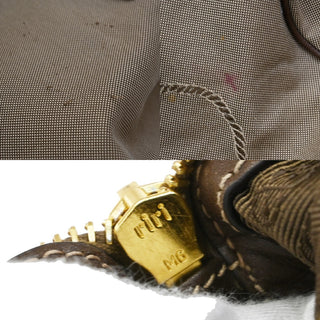 Prada Logo Convertible Boston Bag Canvas