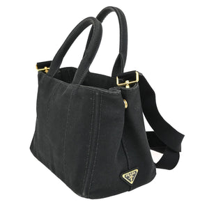 Prada Canapa Convertible Tote Canvas