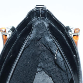 Gucci Vintage Bamboo Handle Tote Canvas