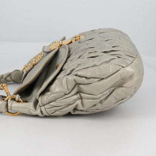 Miu Miu Coffer Hobo Matelasse Leather