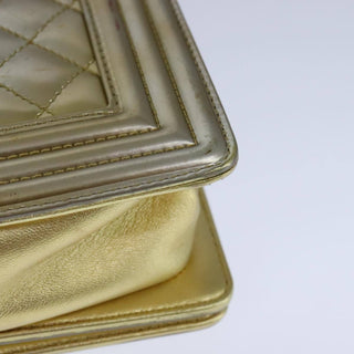 Chanel Boy Flap Bag Quilted Patent