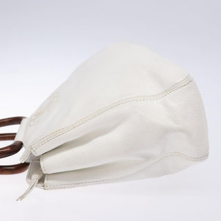 Chanel Vintage Wooden Ring Tote Leather