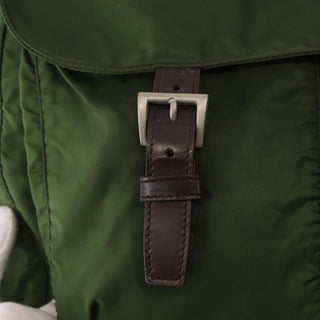 Prada Zip Buckle Messenger Bag Tessuto