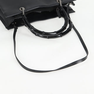 Gucci Bamboo Top Handle Convertible Tote Leather