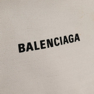 Balenciaga Navy Cabas Canvas with Leather