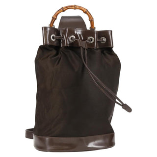 Gucci Vintage Bamboo Sling Backpack Nylon