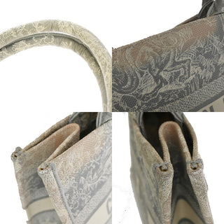 Christian Dior Book Tote Embroidered Canvas