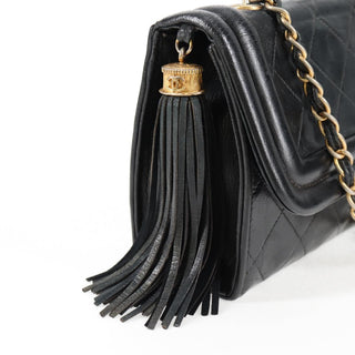 Chanel Vintage Tassel Flap Bag Leather