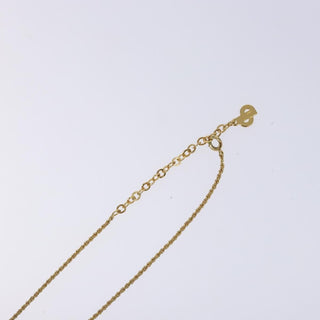 Christian Dior CD Round Pendant Necklace Metal