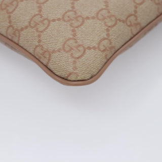 Gucci Front Zip Flat Messenger Bag GG Coated Canvas