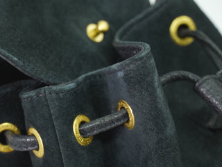 Gucci Vintage Bamboo Backpack Suede