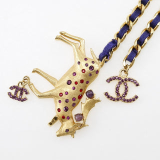 Chanel CC Twist Chain Belt Metal with Faux Pearl