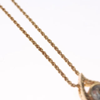 Christian Dior CD Pendant Necklace Metal