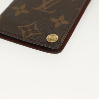 Louis Vuitton Porte Cartes Pression Card Case Monogram Canvas