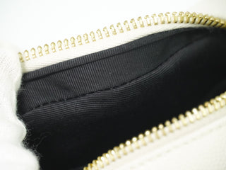 Saint Laurent Vinyle Round Camera Bag Matelasse Chevron Leather