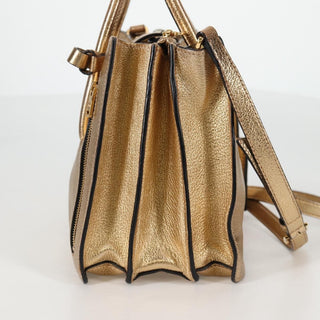 Miu Miu Madras Convertible Compartment Tote Leather