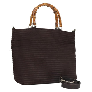 Gucci Vintage Bamboo Handle Tote Nylon