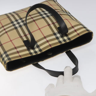 Burberry Top Handle Tote Nova Check Canvas