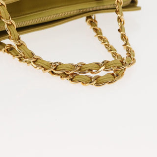 Chanel Vintage Logo Chain Tote Caviar