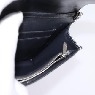 Christian Dior Diorama Wallet on Chain Metallic Distressed Calfskin