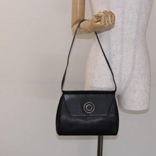 Celine Vintage Circle Logo Crossbody Bag Leather
