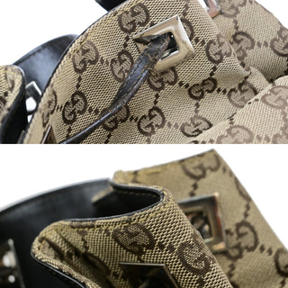 Gucci Drawstring Backpack GG Canvas