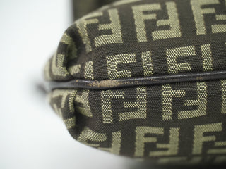 Fendi Mamma Baguette Shoulder Bag Canvas