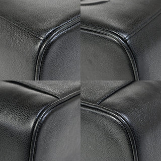 Chanel Vintage Timeless Cosmetic Case with Mirror Caviar