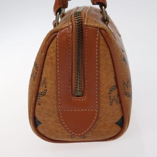 MCM Visetos Handbag Canvas and Leather