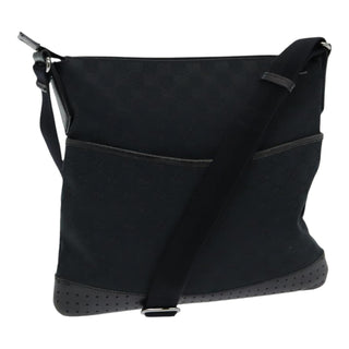 Gucci Zip Messenger Bag GG Canvas with Perforated Leather
