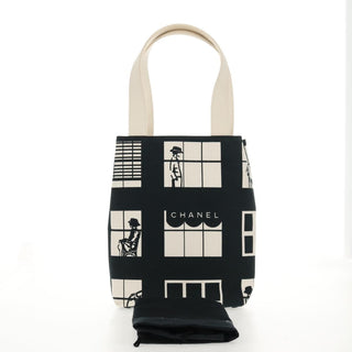 Chanel Coco Window Tote Printed Canvas
