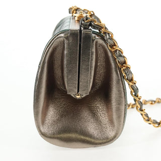 Chanel Vintage Chain Frame Bag Quilted Lambskin