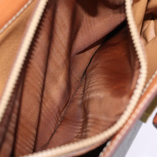 Celine Vintage Convertible Top Handle Bag Macadam Coated Canvas