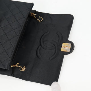 Chanel Vintage CC Chain Flap Bag Quilted Satin