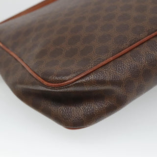 Celine Vintage Macadam Shoulder Bag Canvas and Leather