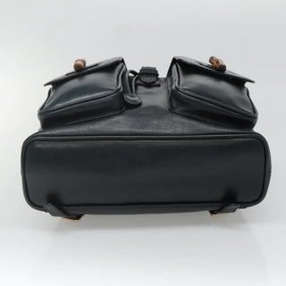 Gucci Vintage Bamboo Backpack Leather
